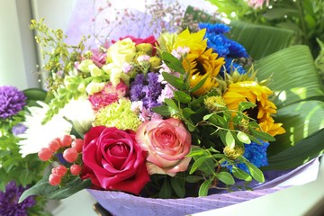 Bouquet of colorful flowers 