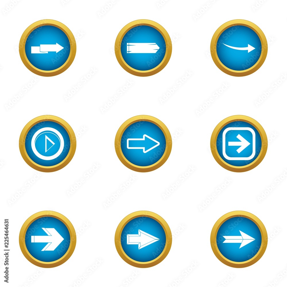 Poster shunter icons set. flat set of 9 shunter vector icons for web isolated on white background