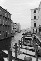 Naklejka premium Chioggia, Italy-August 26, 2018: Province of Venice. City of fishermen and tourists.