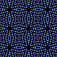 Seamless abstract pattern background with a variety of colored circles.