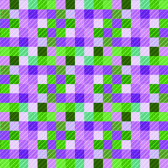 Seamless pattern background from a variety of multicolored squares.