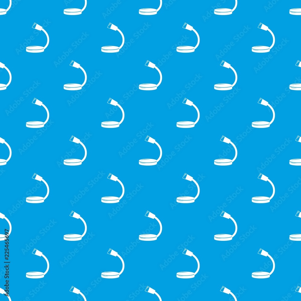 Poster table microphone pattern vector seamless blue repeat for any use