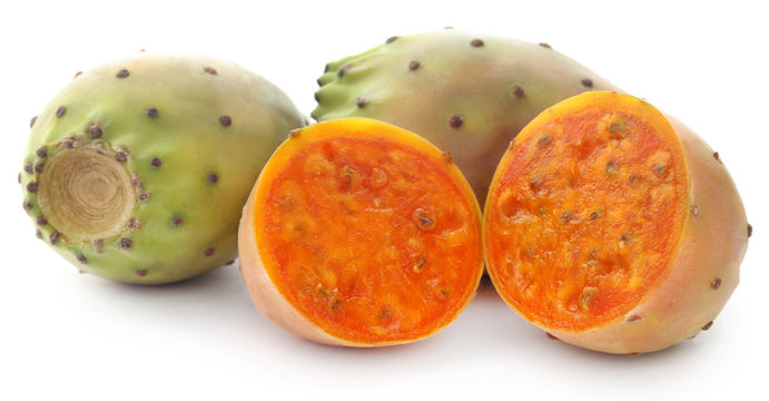Fresh sliced prickly pear