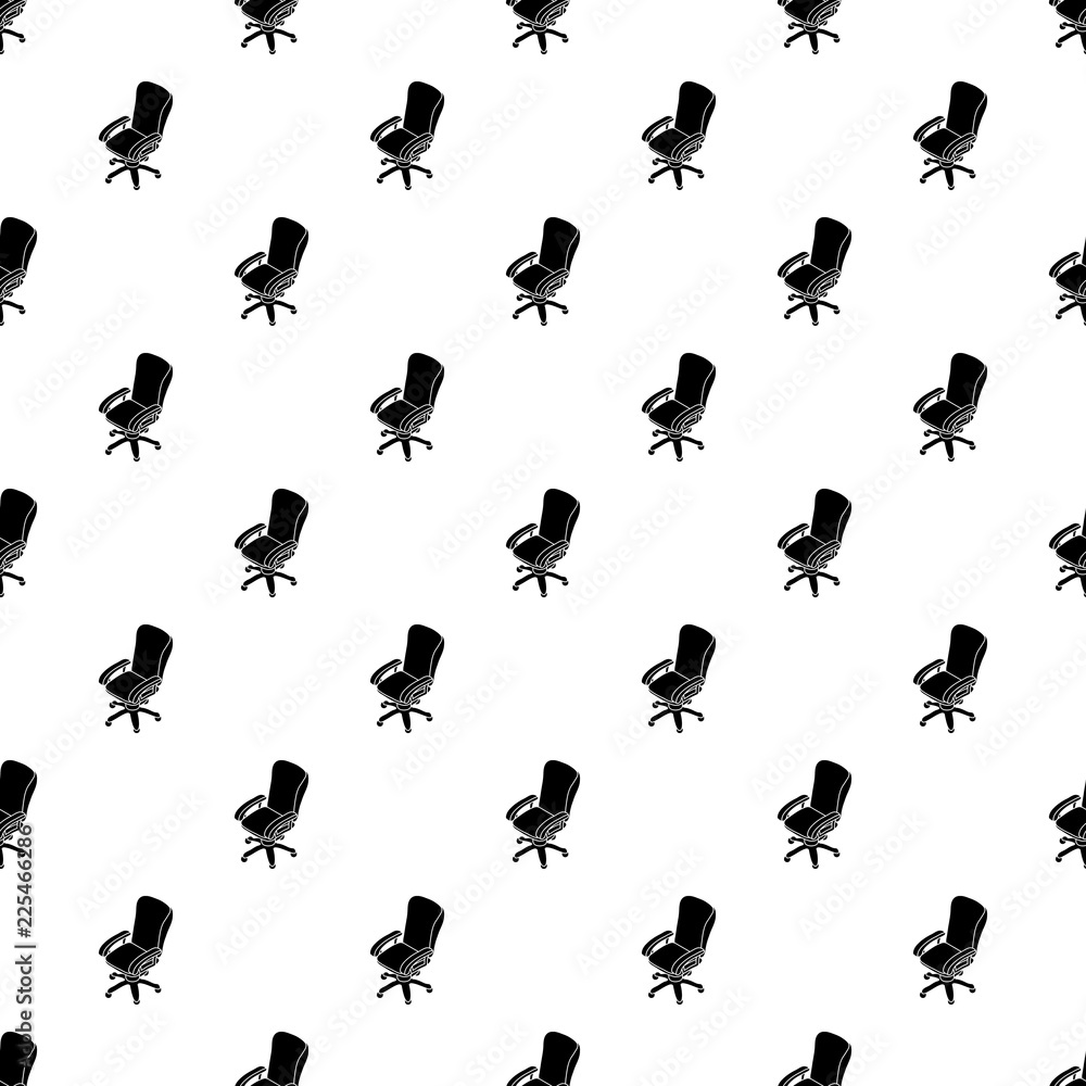 Poster office chair wheel pattern vector seamless repeating for any web design
