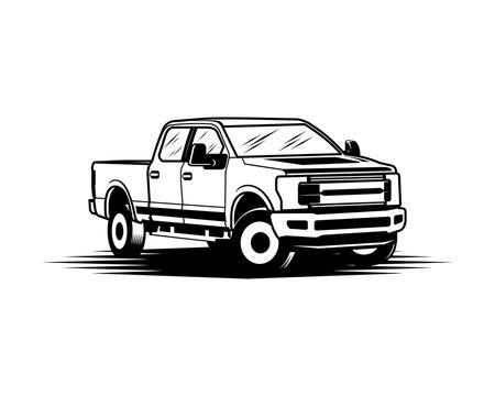 Ford F150 Pickup Truck Sign Symbol Logo Vector