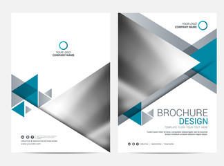 Brochure template flyer design vector background
