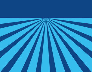 Blue converging lines