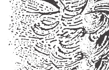 Grunge texture. Distress black grey rough trace. 