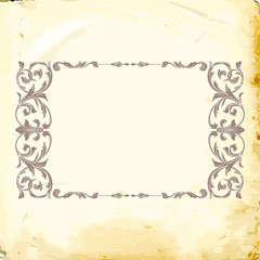 Vector baroque of vintage elements for design. 
