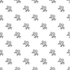Protozoan virus pattern vector seamless repeating for any web design
