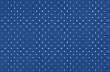 Blue starry pattern textured fabric background