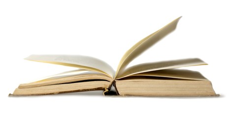 Open Book on white