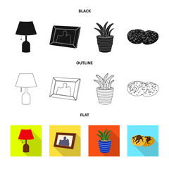 Isolated object of dreams and night icon. Collection of dreams and bedroom stock symbol for web.