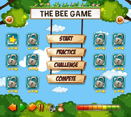 A bee game template