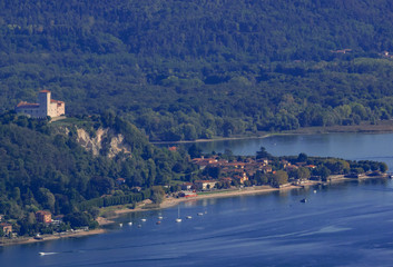 the tourist resort of Angera characterized by the 11th century castle overlooking Lake Maggiore