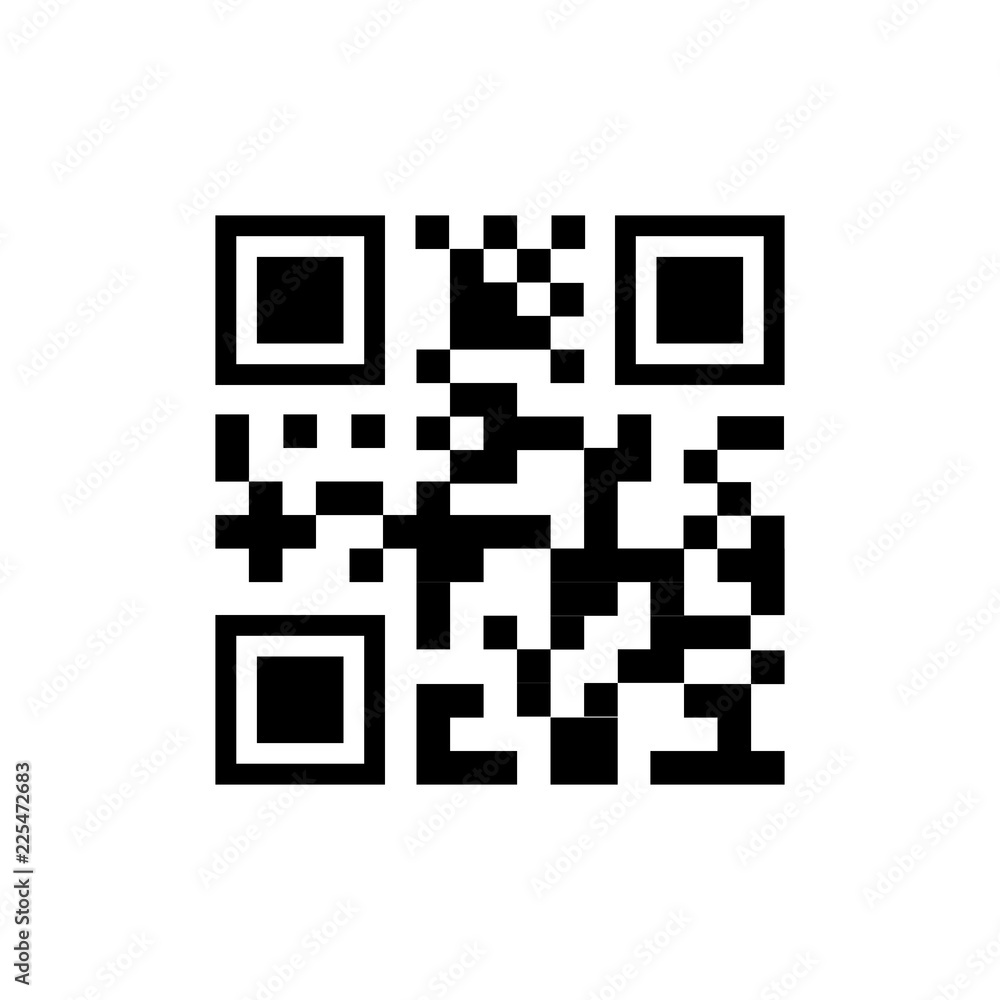 Poster barcode or qr code isolated on a background. vector