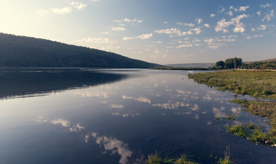 summer landscape with river