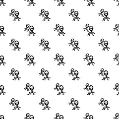 Protozoan virus pattern vector seamless repeating for any web design