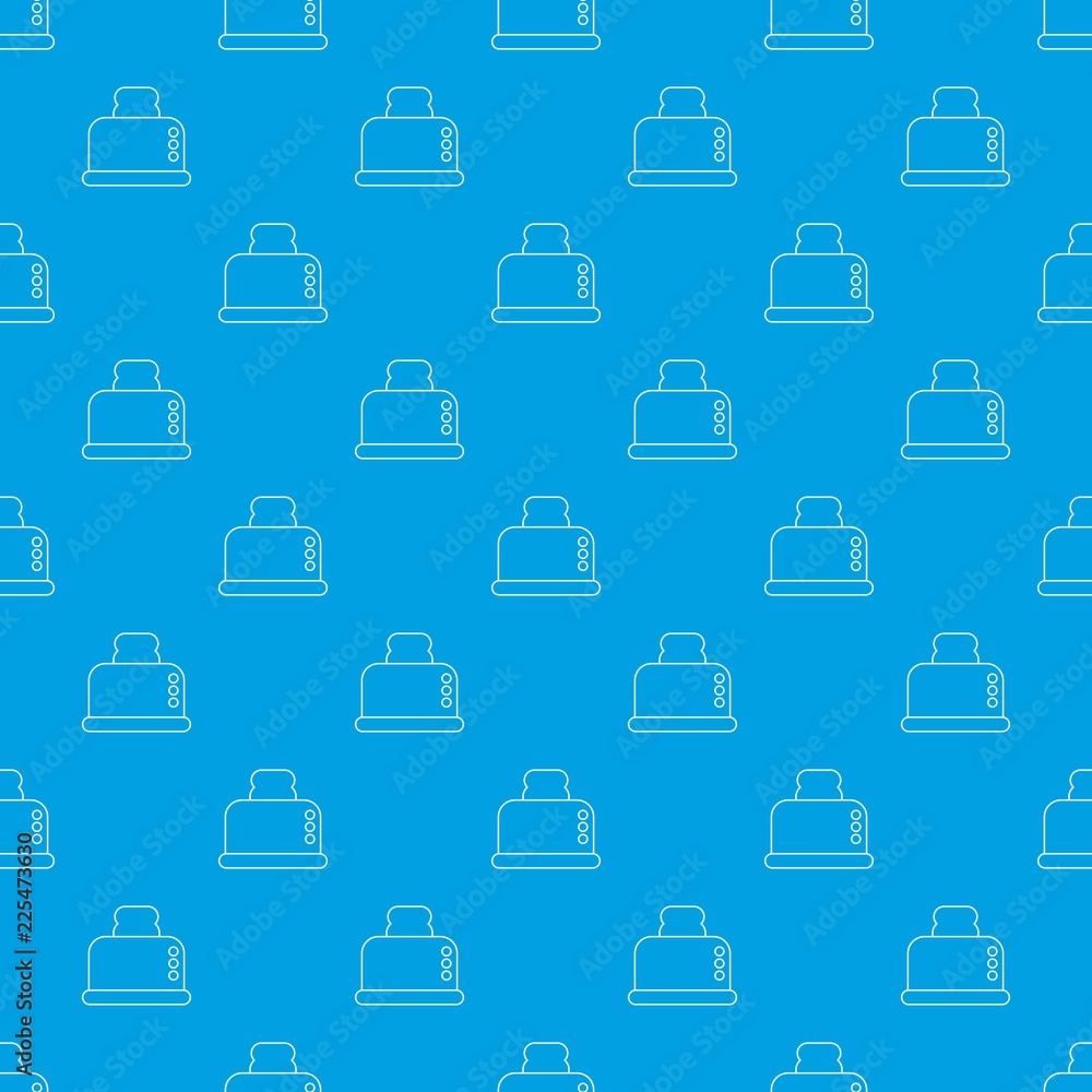Poster steal toaster pattern vector seamless blue repeat for any use