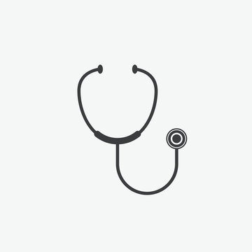 Stethoscope Medical Service Vector Icon