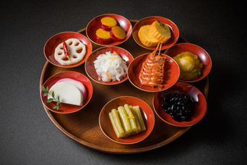 おせちの具材　和食　New Year cuisine Japanese