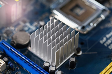 Sync the heat sink in the computer.