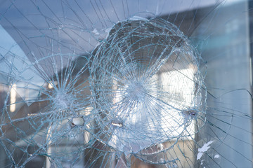 broken glass background