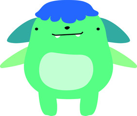 cartoon cute monster vector