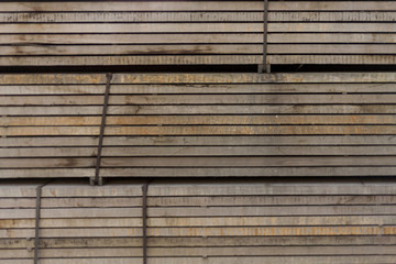 stack of tropical hardwood