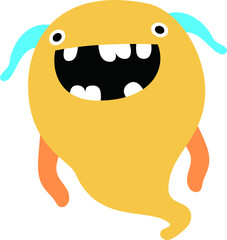 cartoon cute monster vector