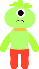 cartoon cute monster vector