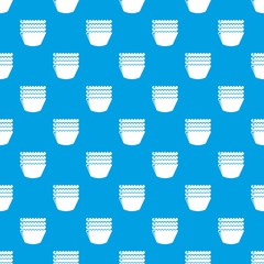 Baking molds pattern vector seamless blue repeat for any use