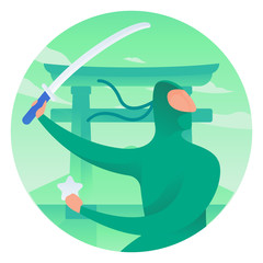 Fototapeta premium Ninja