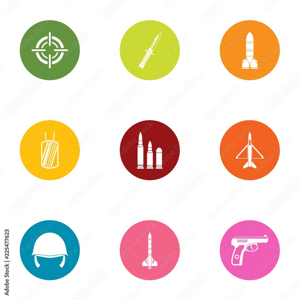 Poster direct icons set. flat set of 9 direct vector icons for web isolated on white background