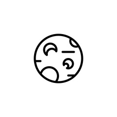 moon icon vector