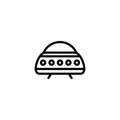 UFO icon vector