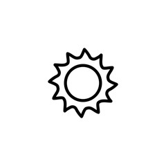 sun icon vector