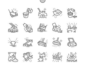 Lawn care Well-crafted Pixel Perfect Vector Thin Line Icons 30 2x Grid for Web Graphics and Apps. Simple Minimal Pictogram