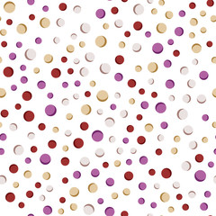 vector seamless pattern with small simple circles on a white background