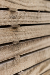 stack of tropical hardwood