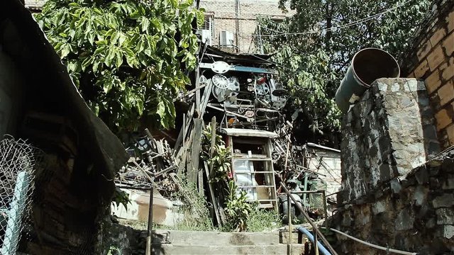 Slums in Asuncion, Capital of Paraguay. 