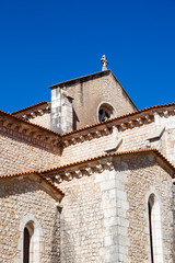 Santarem, Portugal. Close up of the apse and chapels of the Igreja de Santa Clara Church. 13th...