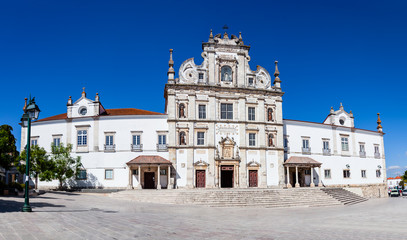 Fototapeta na wymiar Santarem See Cathedral or Se Catedral de Santarem aka Nossa Senhora da Conceicao Church. Built in the 17th century Mannerist style. Portugal