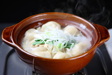 Chinese dumpling hot pot