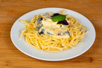 Pasta with mushrooms