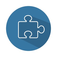 Недостающий элемент. Пазл. Векторный значок.