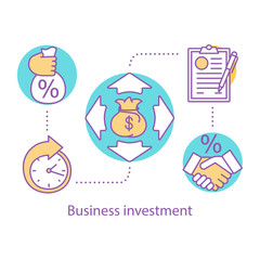Business investment concept icon