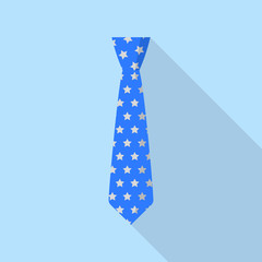 Stars tie icon. Flat illustration of stars tie vector icon for web design