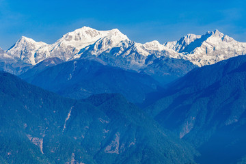 Obraz premium Kangchenjunga mountain view