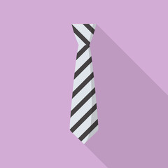 Fashion necktie icon. Flat illustration of fashion necktie vector icon for web design